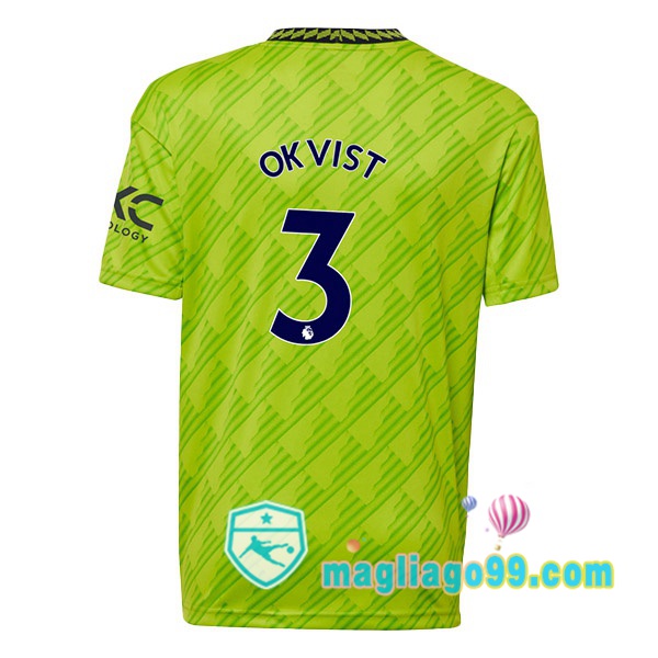 Magliago - Passione Maglie Thai Affidabili Basso Costo Online Shop | Maglia Manchester United (BAILLY 3) Terza Verde 2022/2023