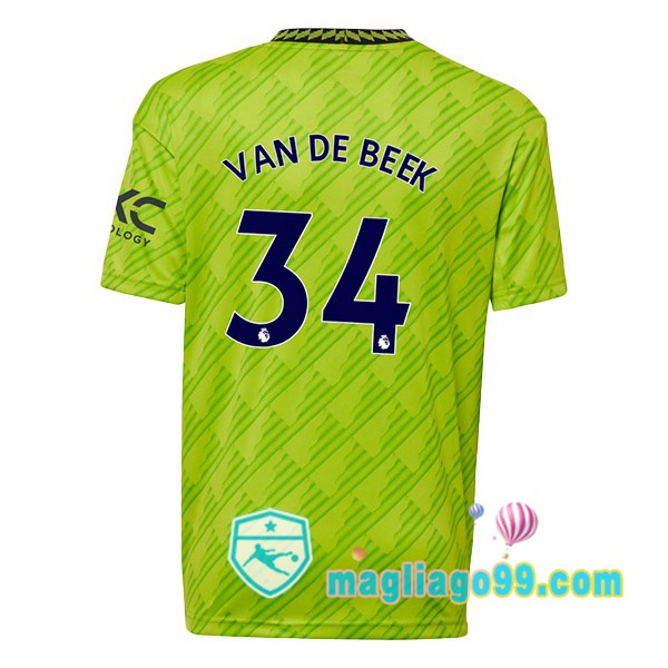 Magliago - Passione Maglie Thai Affidabili Basso Costo Online Shop | Maglia Manchester United (VAN DE BEEK 34) Terza Verde 2022/2023