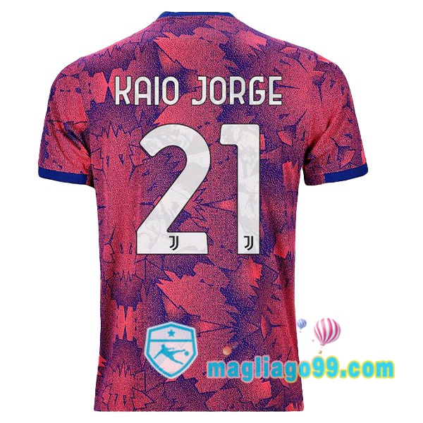 Magliago - Passione Maglie Thai Affidabili Basso Costo Online Shop | Maglia Juventus (KAIO JORGE 21) Seconda Rosa 2022/2023
