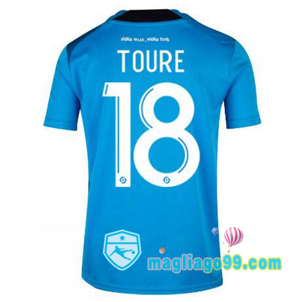 Magliago - Passione Maglie Thai Affidabili Basso Costo Online Shop | Maglia Marsiglia OM (TOURE 18) Terza Blu 2022/2023