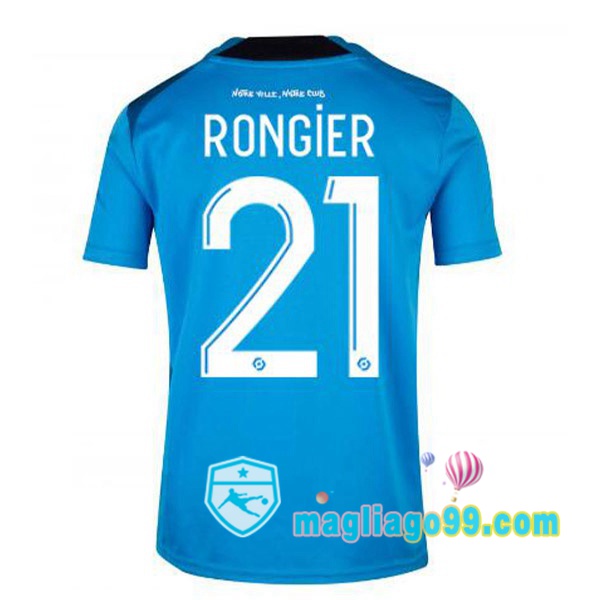 Magliago - Passione Maglie Thai Affidabili Basso Costo Online Shop | Maglia Marsiglia OM (RONGIER 21) Terza Blu 2022/2023
