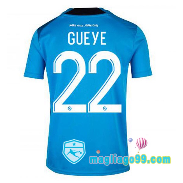 Magliago - Passione Maglie Thai Affidabili Basso Costo Online Shop | Maglia Marsiglia OM (GUEYE 22) Terza Blu 2022/2023