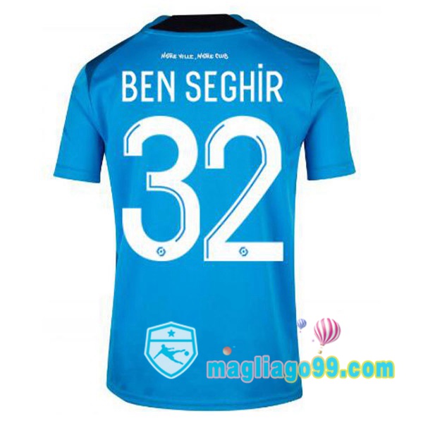 Magliago - Passione Maglie Thai Affidabili Basso Costo Online Shop | Maglia Marsiglia OM (BEN SEGHIR 32) Terza Blu 2022/2023