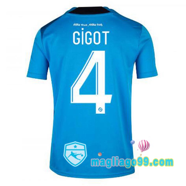 Magliago - Passione Maglie Thai Affidabili Basso Costo Online Shop | Maglia Marsiglia OM (GIGOT 4) Terza Blu 2022/2023
