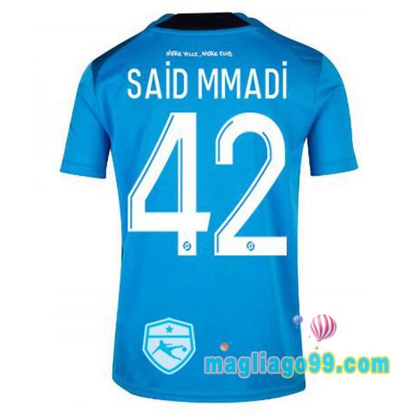 Magliago - Passione Maglie Thai Affidabili Basso Costo Online Shop | Maglia Marsiglia OM (SAID MMADI 42) Terza Blu 2022/2023