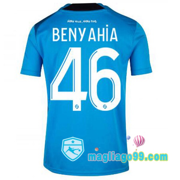Magliago - Passione Maglie Thai Affidabili Basso Costo Online Shop | Maglia Marsiglia OM (BENYAHIA 46) Terza Blu 2022/2023