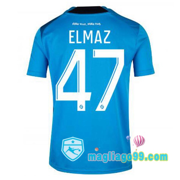 Magliago - Passione Maglie Thai Affidabili Basso Costo Online Shop | Maglia Marsiglia OM (ELMAZ 47) Terza Blu 2022/2023