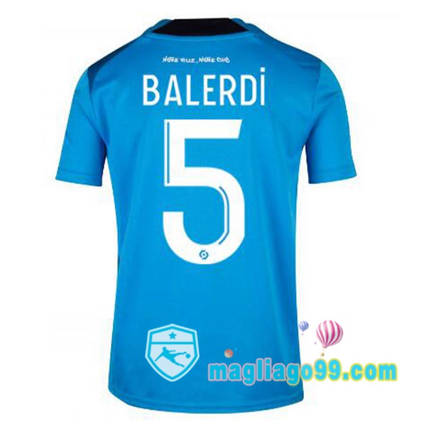 Magliago - Passione Maglie Thai Affidabili Basso Costo Online Shop | Maglia Marsiglia OM (BALERDI 5) Terza Blu 2022/2023