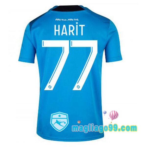 Magliago - Passione Maglie Thai Affidabili Basso Costo Online Shop | Maglia Marsiglia OM (HARIT 77) Terza Blu 2022/2023
