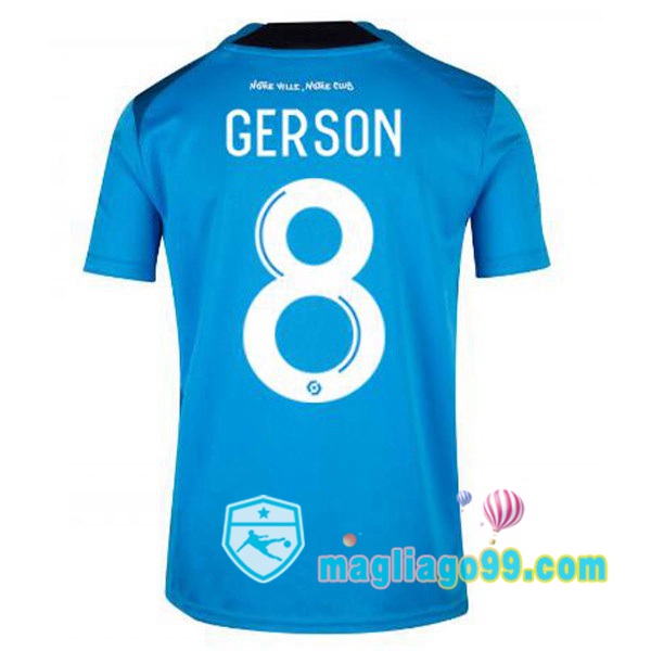 Magliago - Passione Maglie Thai Affidabili Basso Costo Online Shop | Maglia Marsiglia OM (GERSON 8) Terza Blu 2022/2023