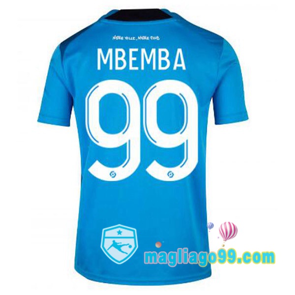 Magliago - Passione Maglie Thai Affidabili Basso Costo Online Shop | Maglia Marsiglia OM (MBEMBA 99) Terza Blu 2022/2023