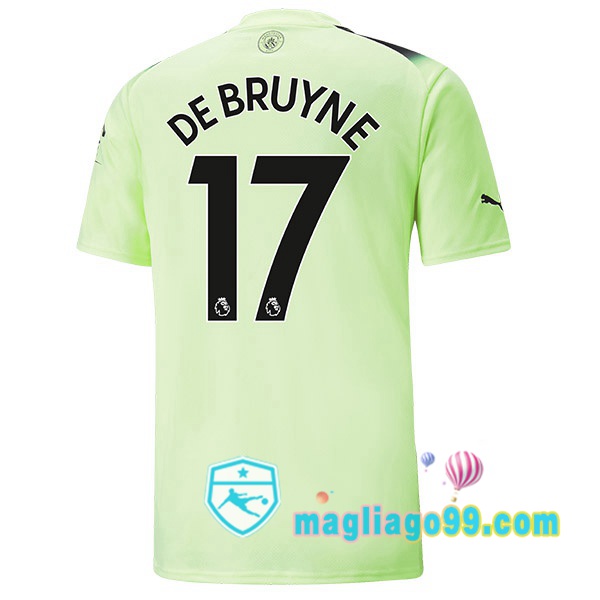 Magliago - Passione Maglie Thai Affidabili Basso Costo Online Shop | Maglia Manchester City (Kevin De Bruyne 17) Terza Verde Nero 2022/2023