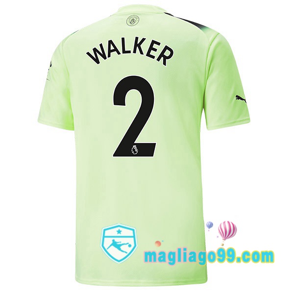 Magliago - Passione Maglie Thai Affidabili Basso Costo Online Shop | Maglia Manchester City (Kyle Walker 2) Terza Verde Nero 2022/2023