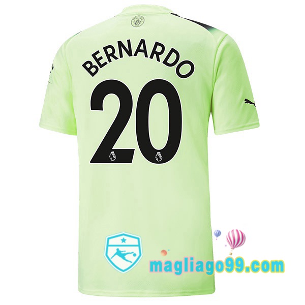 Magliago - Passione Maglie Thai Affidabili Basso Costo Online Shop | Maglia Manchester City (Bernardo Silva 20) Terza Verde Nero 2022/2023