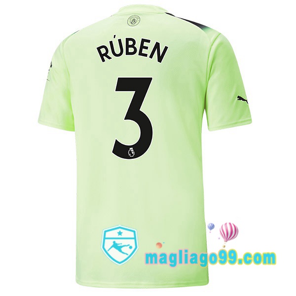 Magliago - Passione Maglie Thai Affidabili Basso Costo Online Shop | Maglia Manchester City (Ruben Dias3) Terza Verde Nero 2022/2023