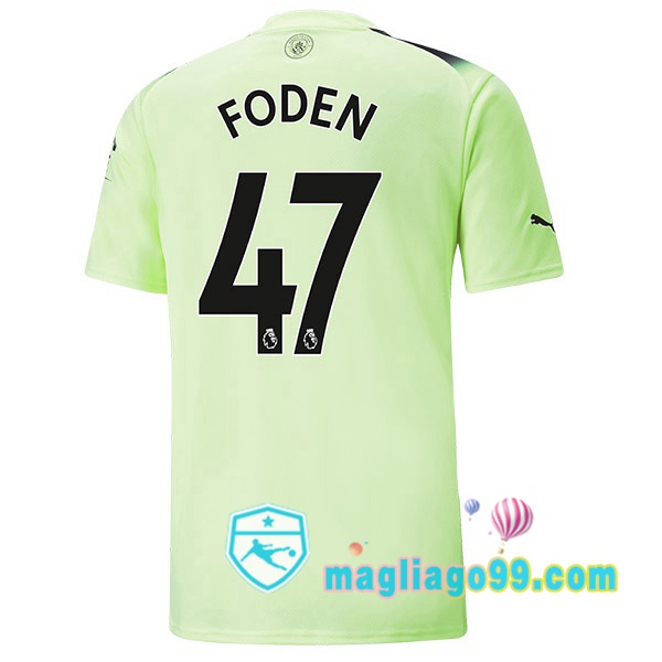 Magliago - Passione Maglie Thai Affidabili Basso Costo Online Shop | Maglia Manchester City (Phil Foden 47) Terza Verde Nero 2022/2023
