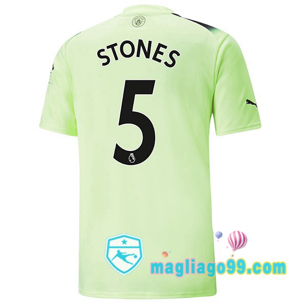 Magliago - Passione Maglie Thai Affidabili Basso Costo Online Shop | Maglia Manchester City (John Stones 5) Terza Verde Nero 2022/2023