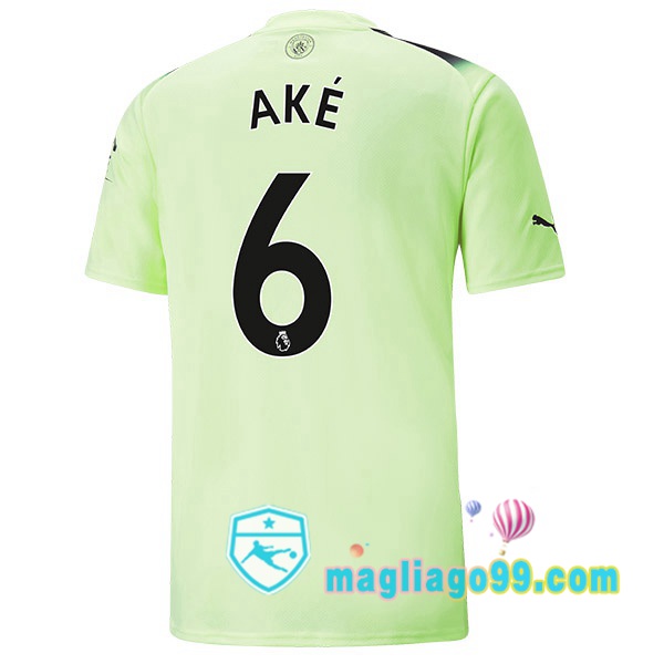 Magliago - Passione Maglie Thai Affidabili Basso Costo Online Shop | Maglia Manchester City (Nathan Ake 6) Terza Verde Nero 2022/2023