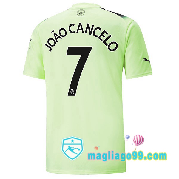 Magliago - Passione Maglie Thai Affidabili Basso Costo Online Shop | Maglia Manchester City (João Cancelo7) Terza Verde Nero 2022/2023