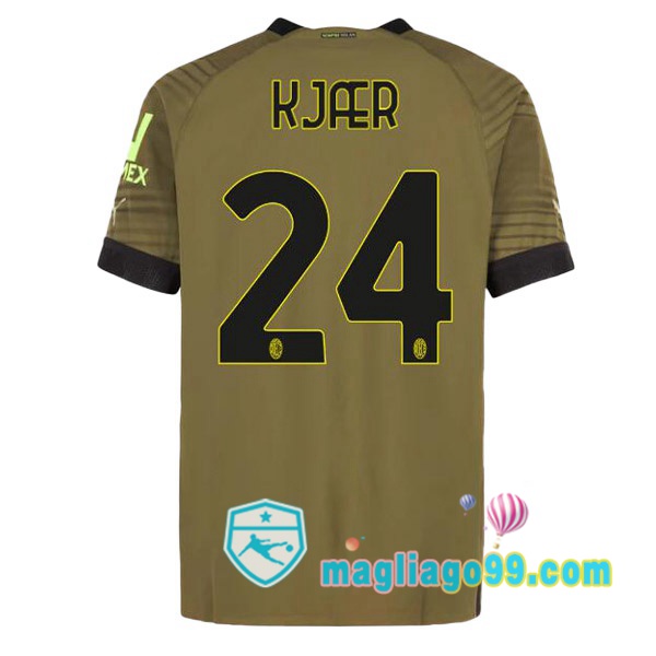 Magliago - Passione Maglie Thai Affidabili Basso Costo Online Shop | Maglia AC Milan (KJÆR 24) Terza Marrone 2022/2023