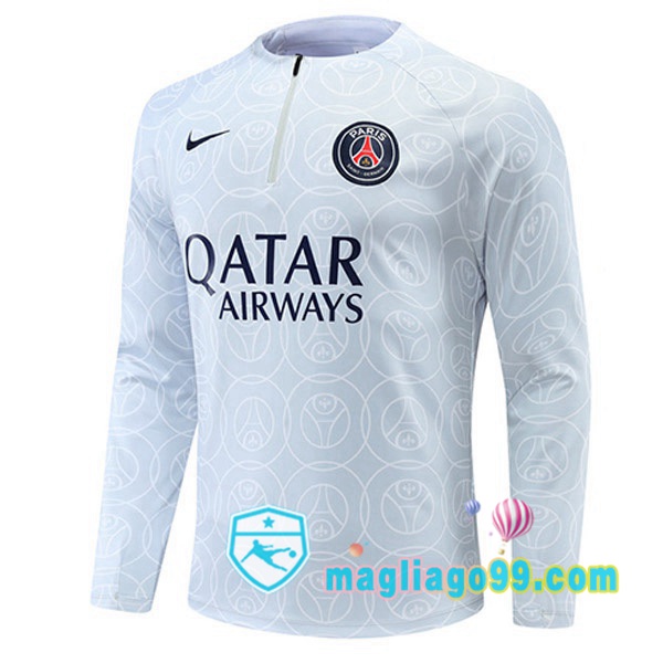 Magliago - Passione Maglie Thai Affidabili Basso Costo Online Shop | Felpa Calcio Paris PSG Grigio 2022/2023