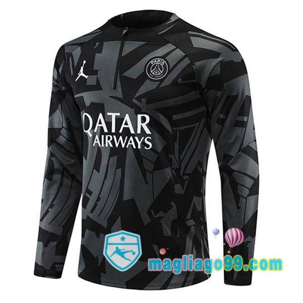 Magliago - Passione Maglie Thai Affidabili Basso Costo Online Shop | Felpa Calcio Paris PSG Nero 2022/2023