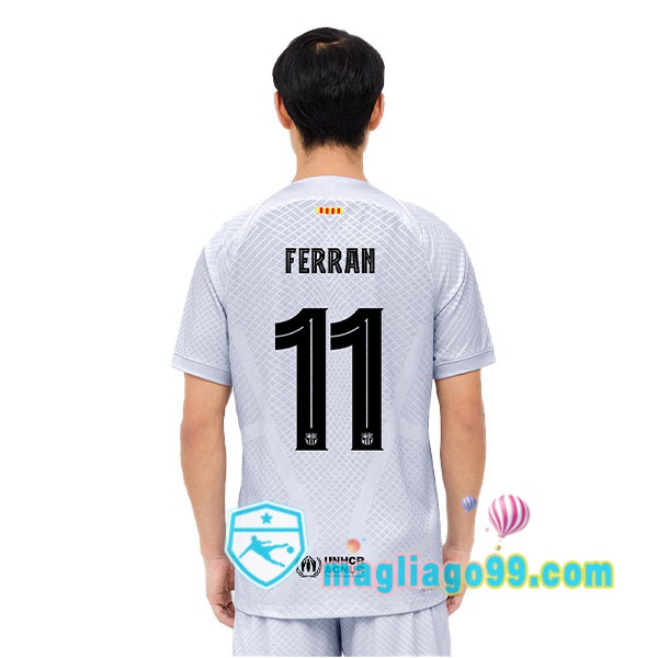 Magliago - Passione Maglie Thai Affidabili Basso Costo Online Shop | Maglia FC Barcellona (FERRAN 11) Terza Grigio 2022/2023