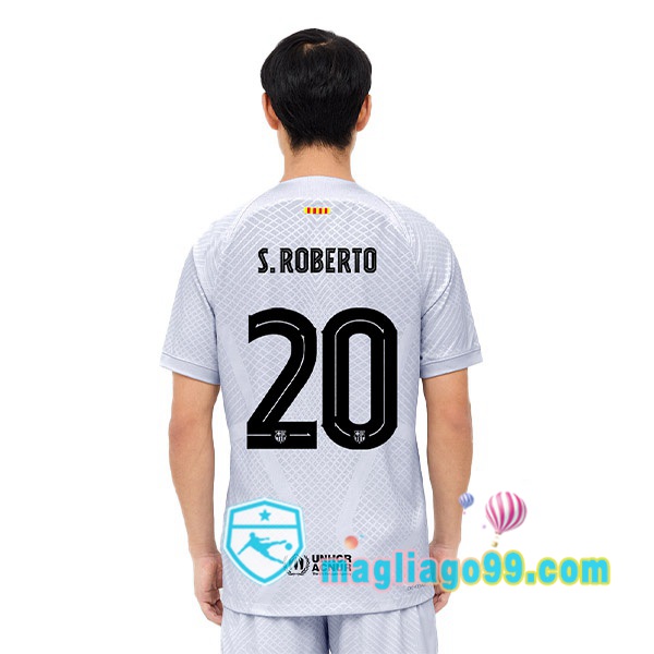 Magliago - Passione Maglie Thai Affidabili Basso Costo Online Shop | Maglia FC Barcellona (S. ROBERTO 20) Terza Grigio 2022/2023