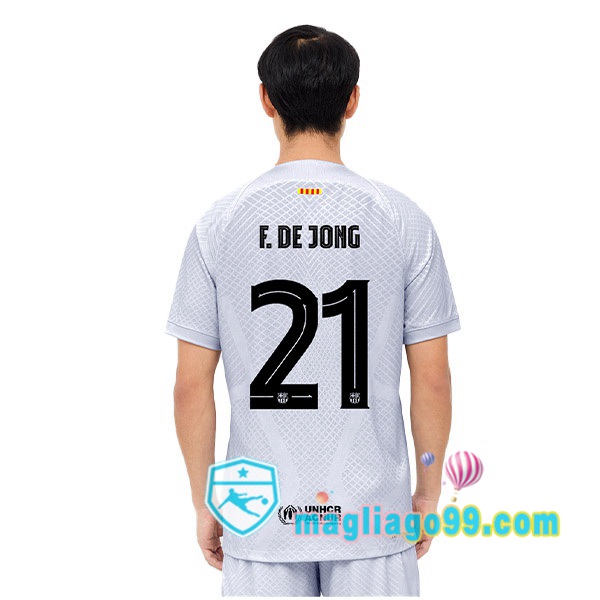 Magliago - Passione Maglie Thai Affidabili Basso Costo Online Shop | Maglia FC Barcellona (F. DE JONG 21) Terza Grigio 2022/2023