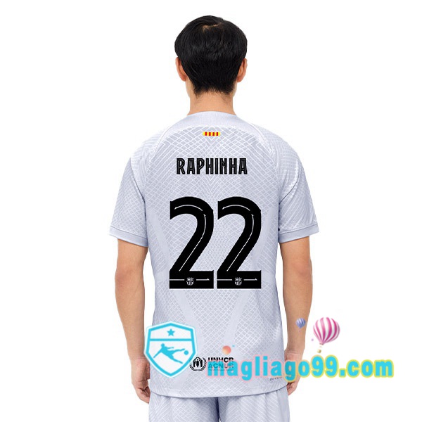 Magliago - Passione Maglie Thai Affidabili Basso Costo Online Shop | Maglia FC Barcellona (RAPHINHA 22) Terza Grigio 2022/2023