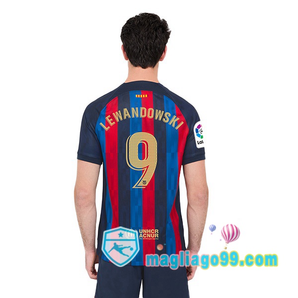 Magliago - Passione Maglie Thai Affidabili Basso Costo Online Shop | Maglia FC Barcellona (Lewandowski 9) Prima Rosso Blu 2022/2023