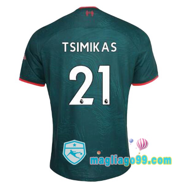 Magliago - Passione Maglie Thai Affidabili Basso Costo Online Shop | Maglia FC Liverpool (TSIMIKAS 21) Terza Verde 2022/2023