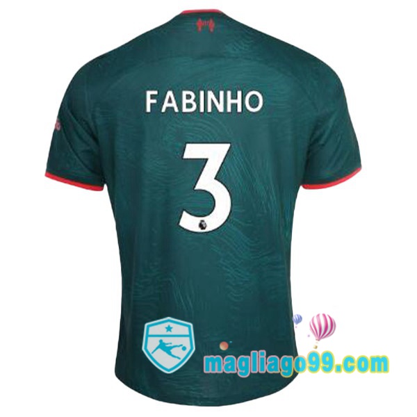 Magliago - Passione Maglie Thai Affidabili Basso Costo Online Shop | Maglia FC Liverpool (FABINHO 3) Terza Verde 2022/2023