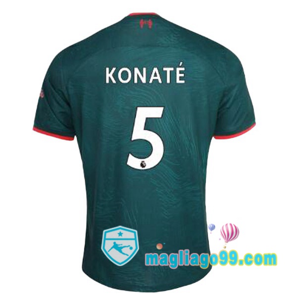Magliago - Passione Maglie Thai Affidabili Basso Costo Online Shop | Maglia FC Liverpool (KONATE 5) Terza Verde 2022/2023