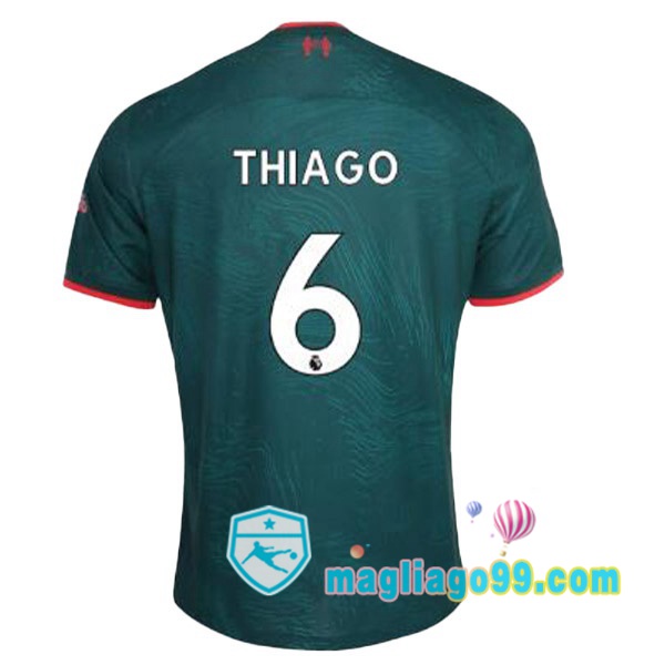 Magliago - Passione Maglie Thai Affidabili Basso Costo Online Shop | Maglia FC Liverpool (THIAGO 6) Terza Verde 2022/2023