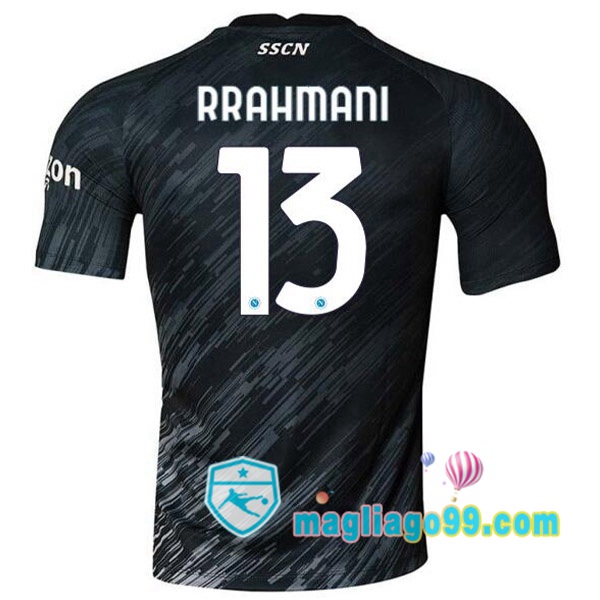 Magliago - Passione Maglie Thai Affidabili Basso Costo Online Shop | Maglia SSC Napoli (Rrahmani 13) Terza Nero 2022/2023