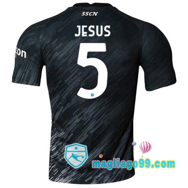 Magliago - Passione Maglie Thai Affidabili Basso Costo Online Shop | Maglia SSC Napoli (Jesus 5) Terza Nero 2022/2023