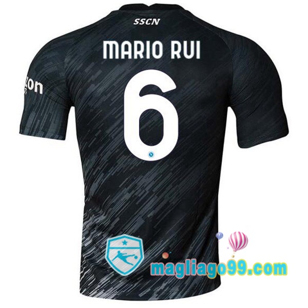 Magliago - Passione Maglie Thai Affidabili Basso Costo Online Shop | Maglia SSC Napoli (Mario Rui 6) Terza Nero 2022/2023