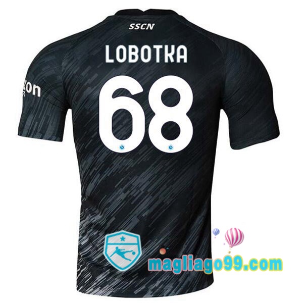 Magliago - Passione Maglie Thai Affidabili Basso Costo Online Shop | Maglia SSC Napoli (Lobotka 68) Terza Nero 2022/2023