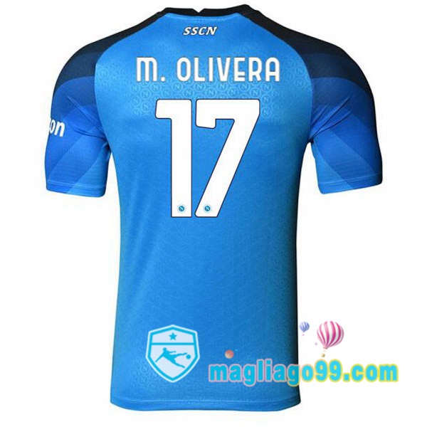 Magliago - Passione Maglie Thai Affidabili Basso Costo Online Shop | Maglia SSC Napoli (M. Olivera 17) Prima Blu 2022/2023