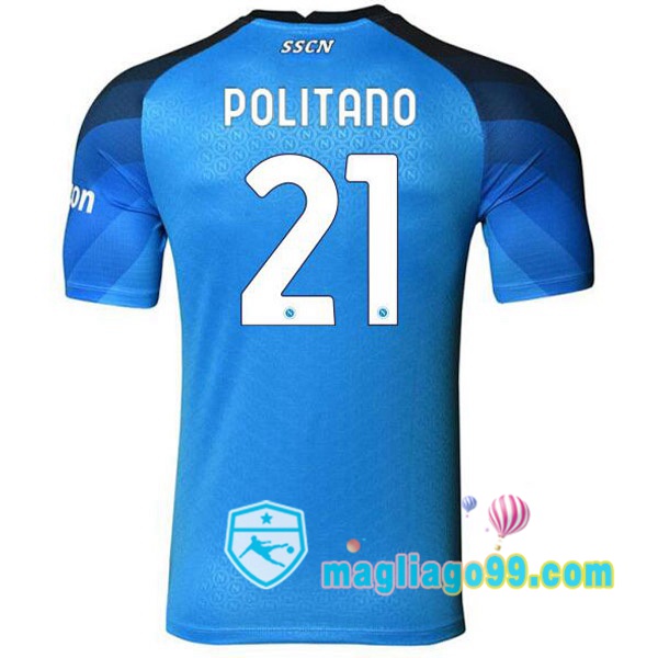 Magliago - Passione Maglie Thai Affidabili Basso Costo Online Shop | Maglia SSC Napoli (Politano 21) Prima Blu 2022/2023