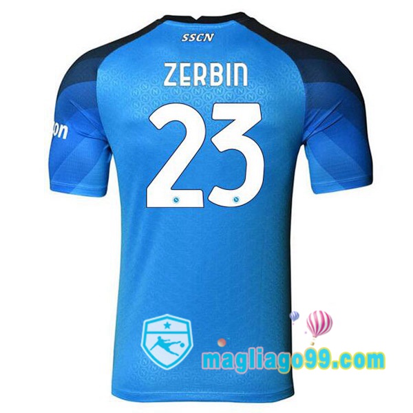 Magliago - Passione Maglie Thai Affidabili Basso Costo Online Shop | Maglia SSC Napoli (Zerbin 23) Prima Blu 2022/2023