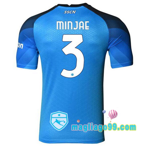 Magliago - Passione Maglie Thai Affidabili Basso Costo Online Shop | Maglia SSC Napoli (Minjae 3) Prima Blu 2022/2023