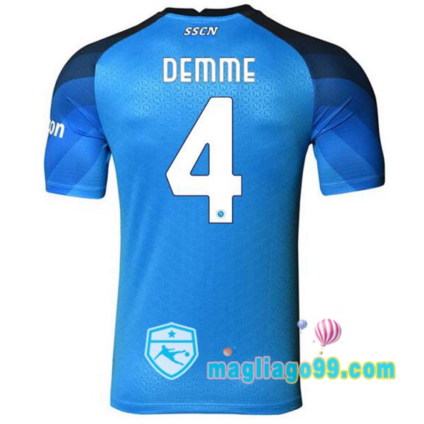 Magliago - Passione Maglie Thai Affidabili Basso Costo Online Shop | Maglia SSC Napoli (Demme 4) Prima Blu 2022/2023