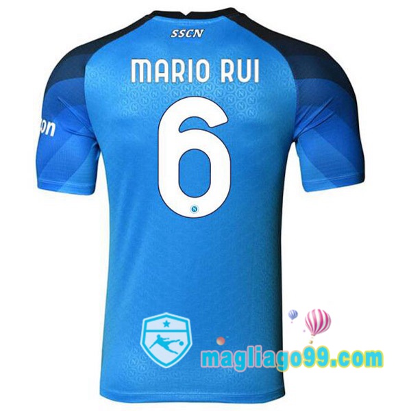 Magliago - Passione Maglie Thai Affidabili Basso Costo Online Shop | Maglia SSC Napoli (Mario Rui 6) Prima Blu 2022/2023