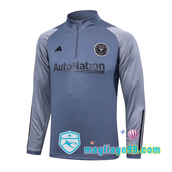 Magliago - Passione Maglie Thai Affidabili Basso Costo Online Shop | Felpa Calcio Inter Miami CF Grigio 2023/2024