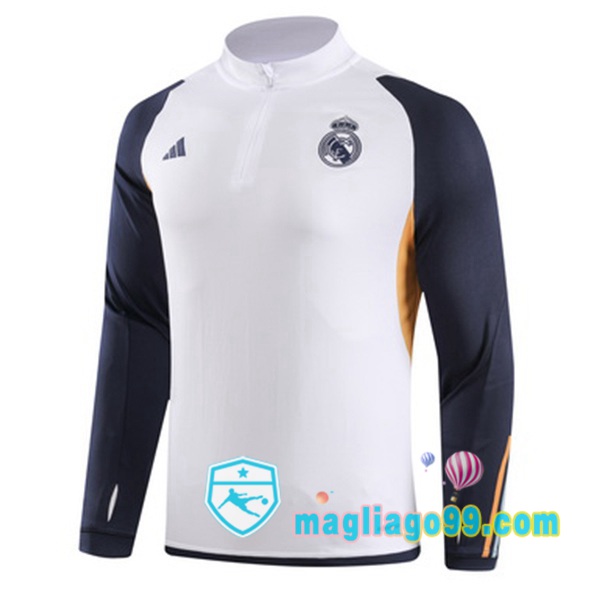 Magliago - Passione Maglie Thai Affidabili Basso Costo Online Shop | Felpa Calcio Real Madrid Bianco 2023/2024