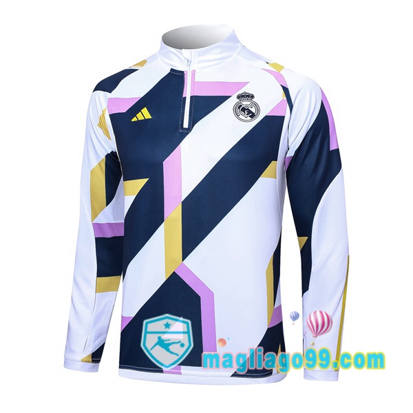 Magliago - Passione Maglie Thai Affidabili Basso Costo Online Shop | Felpa Calcio Real Madrid Bianco 2023/2024