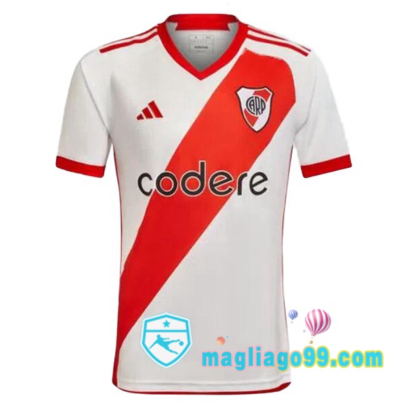 Magliago - Passione Maglie Thai Affidabili Basso Costo Online Shop | Maglia River Plate Prima Rosso Bianco 2023/2024