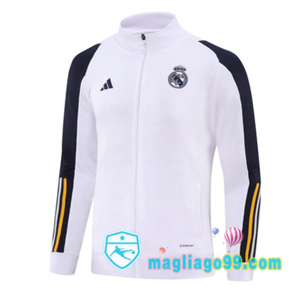 Magliago - Passione Maglie Thai Affidabili Basso Costo Online Shop | Giacca Calcio Real Madrid Bianco 2023/2024